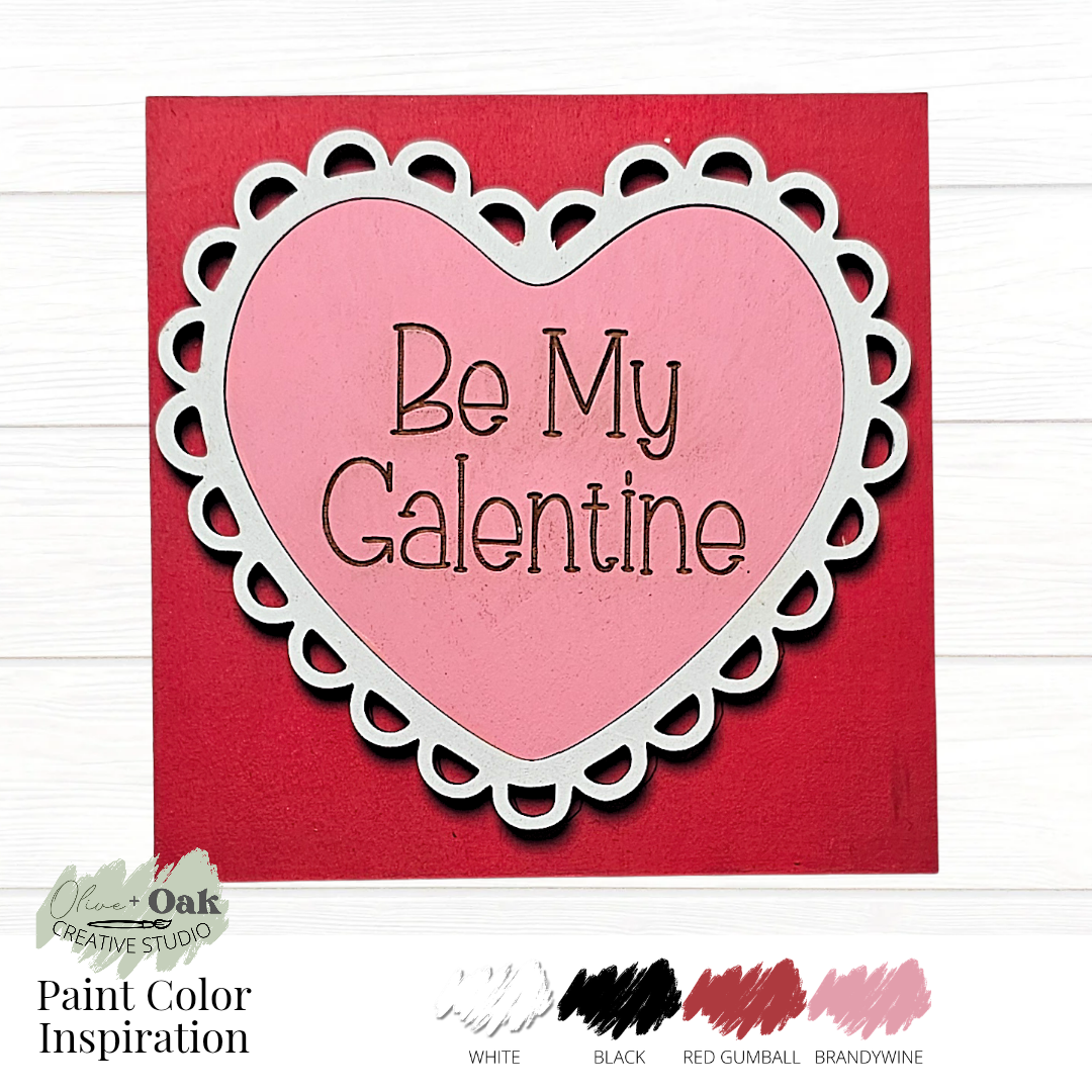 DIY Mini Galentine's Day Square Tiles *Inserts ONLY*