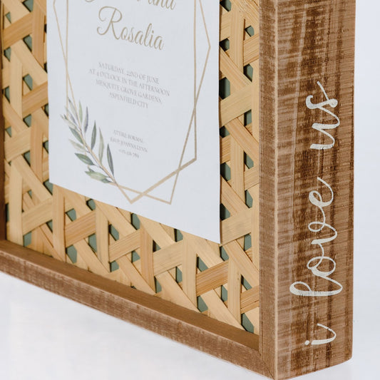 Boho Clip Photo Frame Sign
