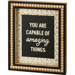 You Are Capable Framed Sign
