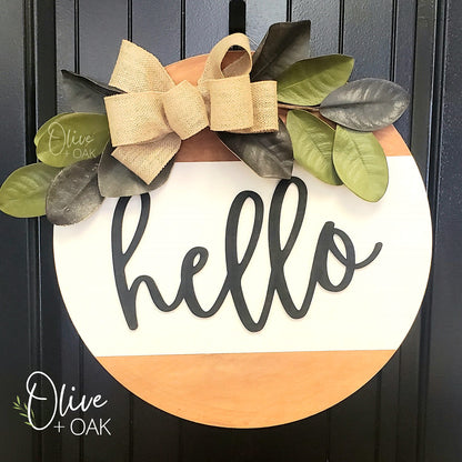 DIY Hello Door Hanger