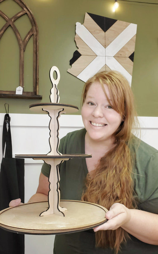 DIY 3 Tier Tray Stand Project