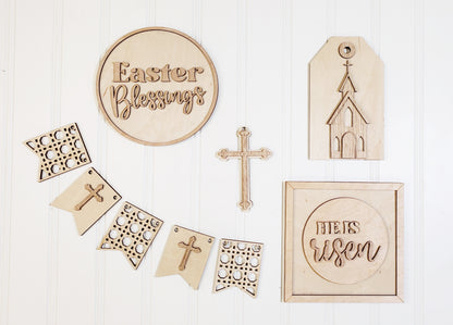 DIY He is Risen Tier Tray Set