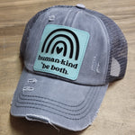 Human Kind. Be both. - Grey CC PATCH Hat