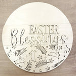 DIY Easter Blessings Door Hanger