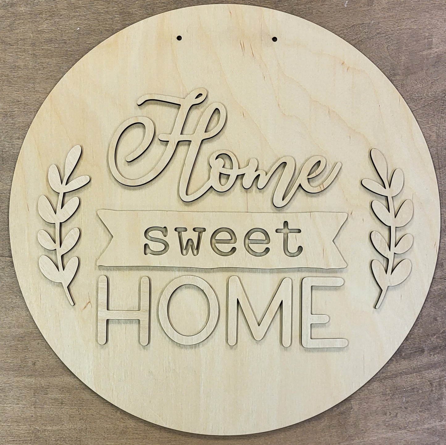 DIY Home Sweet Home Ribbon Door Hanger