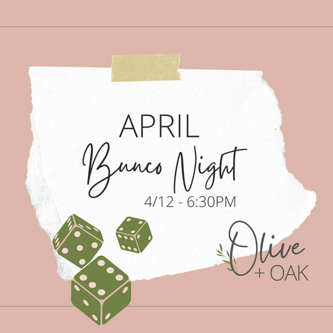 April Bunco Ladies Night - 4/12 - 6:30pm