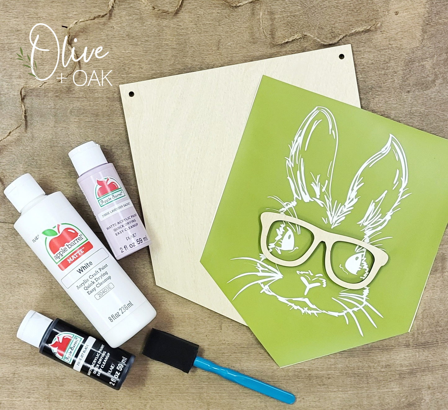 DIY Nerdy Bunny Wall Decor