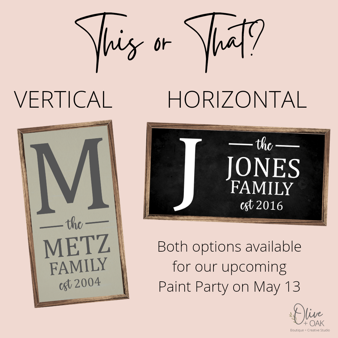 DIY Family Established Framed Sign