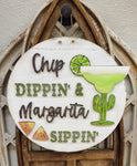 DIY Sippin' & Dippin' Door Hanger 16" - In Stock