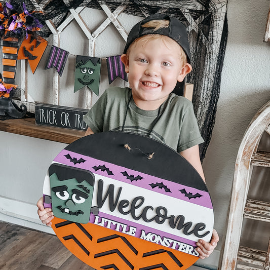Little Monsters 18" Door Hanger