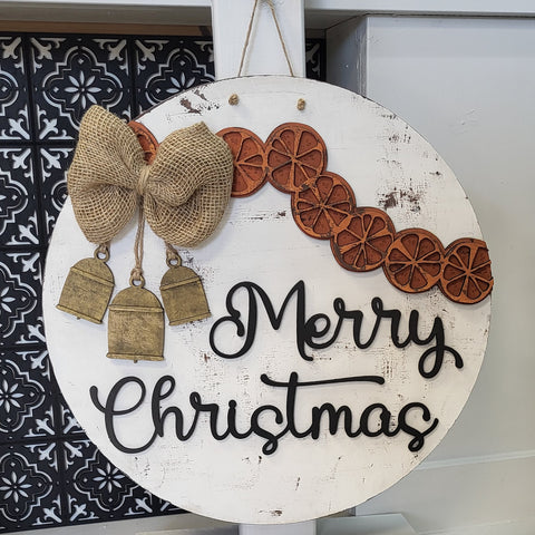 Hygge Merry Christmas Door Hanger