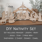 DIY Nativity Scene Wood Cut Kit