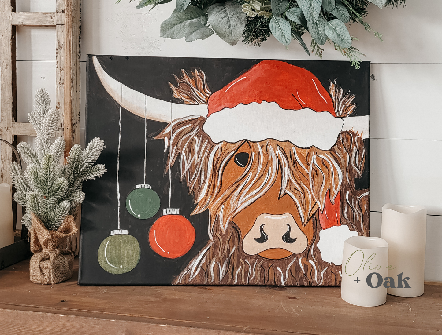 Holiday Highland Canvas Paint Workshop - Multiple Dates/Times