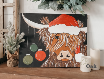 Holiday Highland Canvas Paint Workshop - Multiple Dates/Times