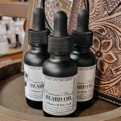 Tobacco & Bay Leaf Beard Oil - Right Off the Ranch
