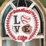 DIY Baseball Round Hanger