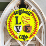 DIY Softball Round Hanger