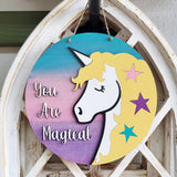 DIY Unicorn Round Hanger