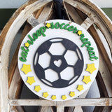 DIY Soccer Star Round Hanger