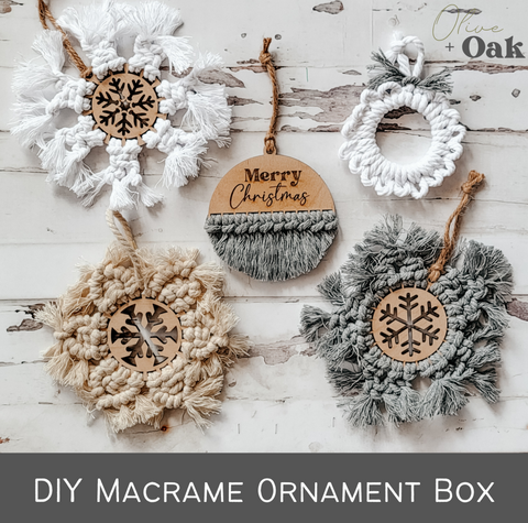 DIY Macramé Ornament Box Set