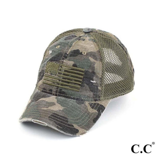 US Flag Camo CC Cap