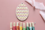 Wood Embroidery Kit - Easter: Egg 2