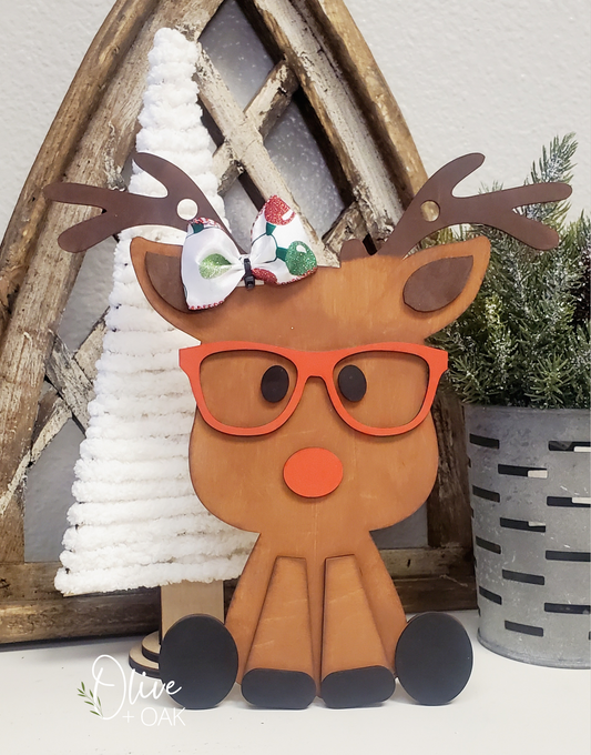 DIY Mini Reindeer Wall Hanger