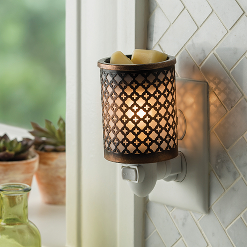 Moroccan Metal Pluggable Wax Warmer