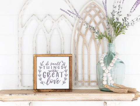 DIY With Great Love Framed Sign