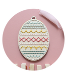 Wood Embroidery Kit - Easter: Egg 1
